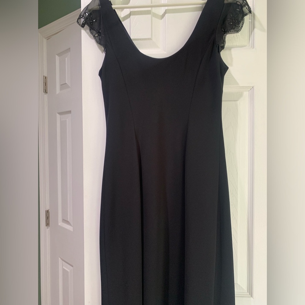 Jones New York Black beaded Maxi dress size 12
